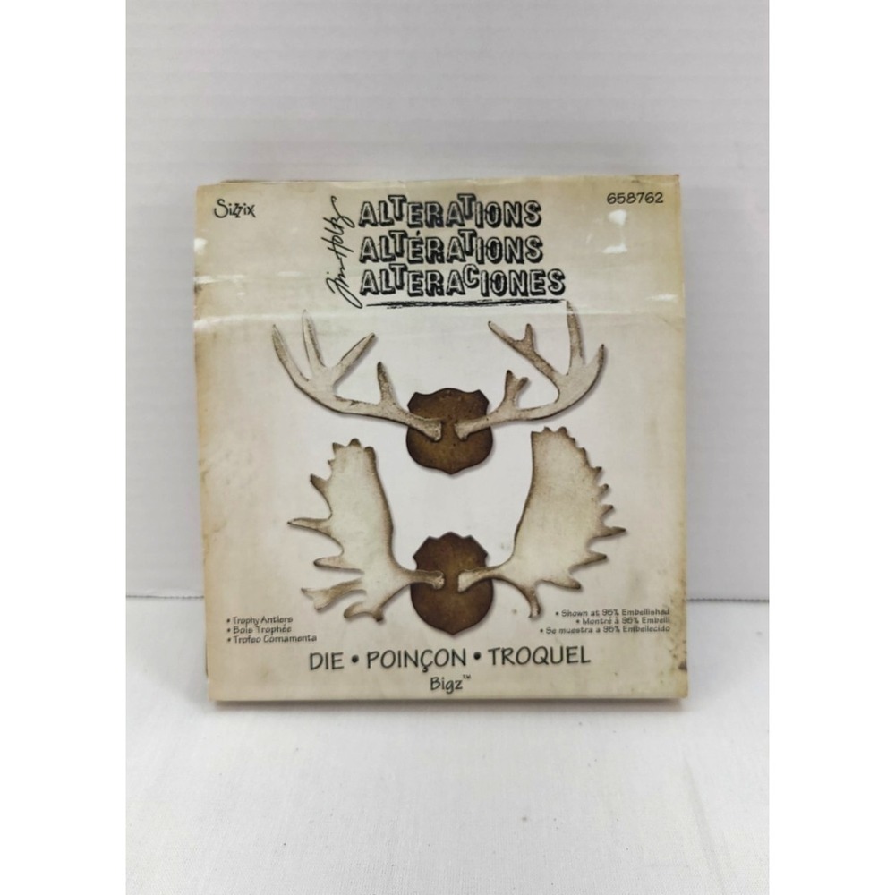 Sizzix Bigz Die Tim Holtz Alterations Trophy Antlers 658762